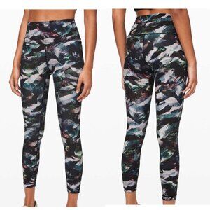Lululemon Wunder Under High-Rise Tight 25" Glacier Camo Starlight Multi size 4